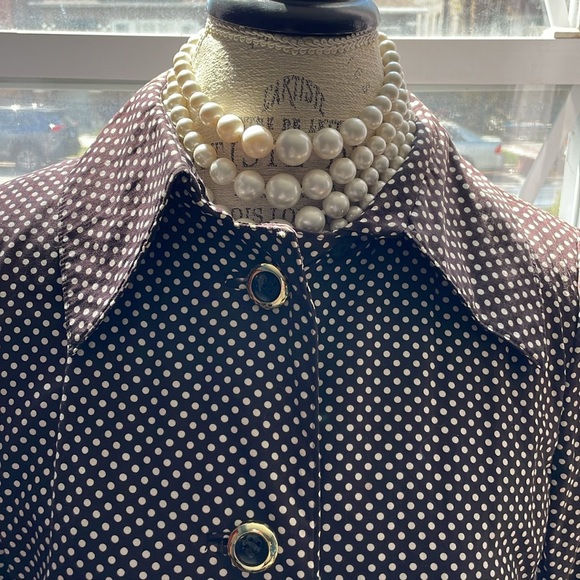 Vintage spring polka dot coat - Picture 6 of 17